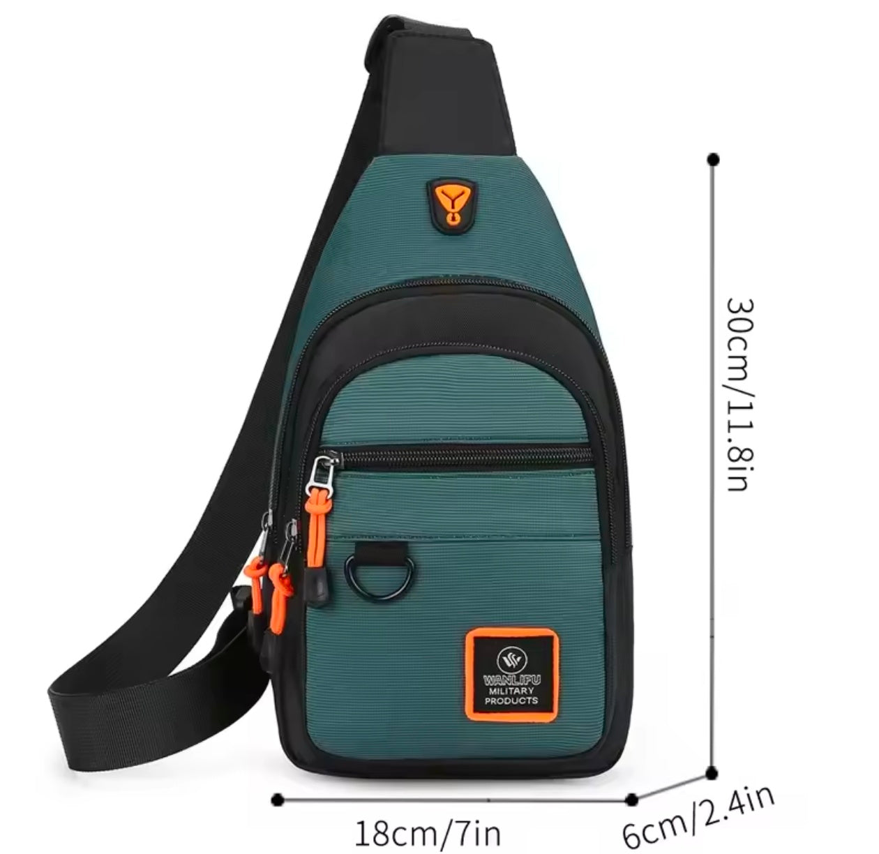 Tactical USB Charging One Shoulder Backpack Camping Crossbody Bag