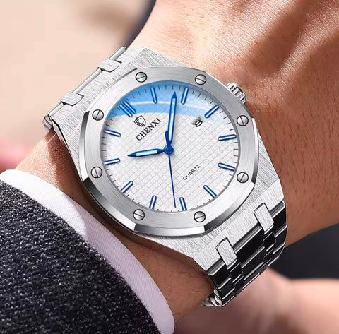 Luminous Stainless Steel Waterproof Men Watch