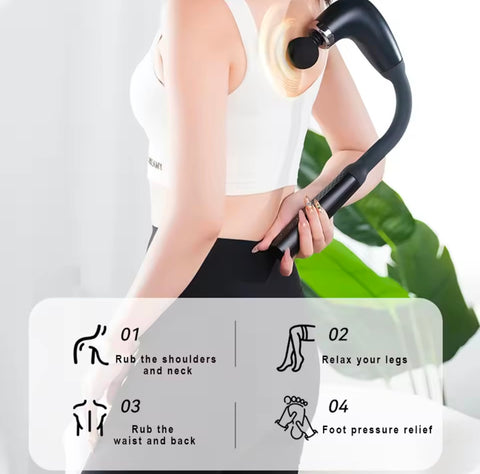 Smart Fascia Handheld Hammer Back Gun Electric Massager