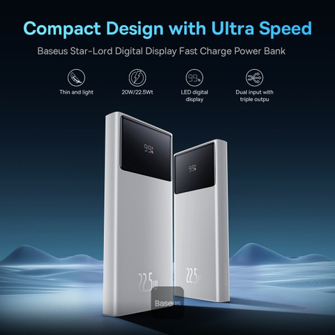 Baseus Super Fast Power bank 20000mAH 22.5W Star Lord Digital Display Fast Charger