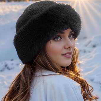 Faux Fur Fashion Hat, New  Women's Winter Fluffy Hat