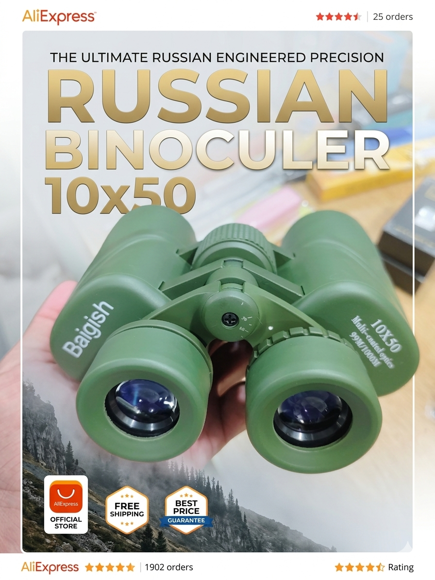 Russian 10x50 Porro Binocular Telescope