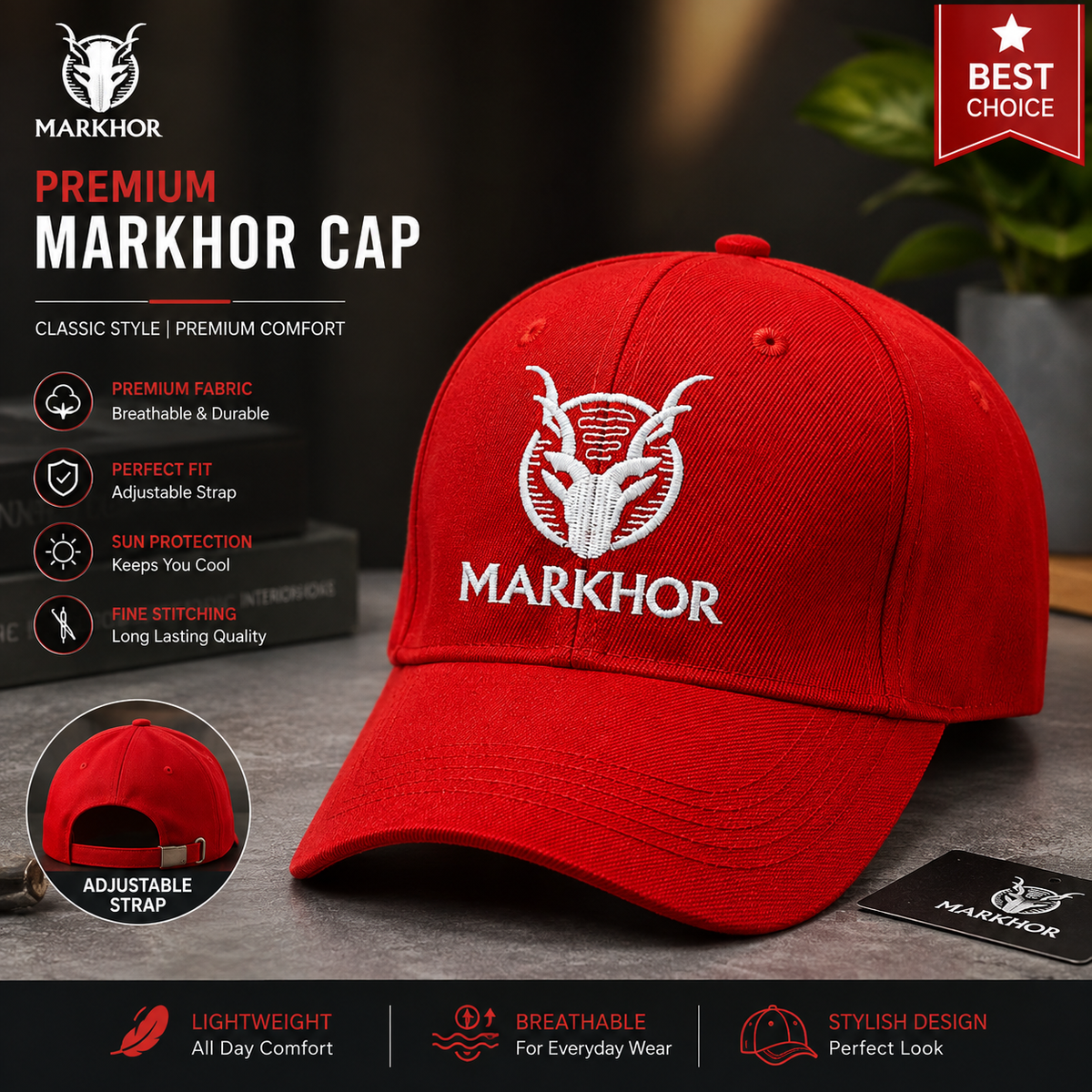 Markhor Upgraded Summer Outdoor Quick Dry Breathable Cap