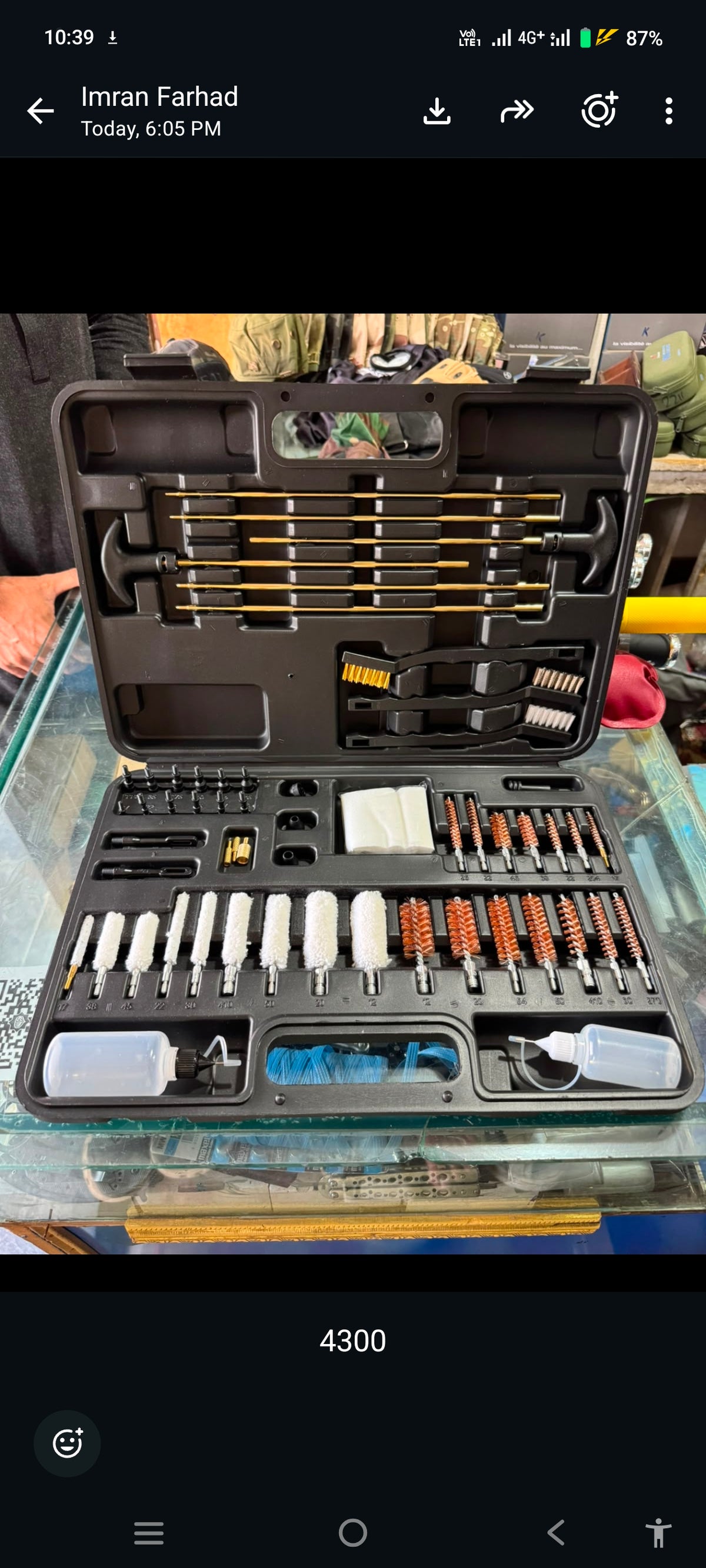 Universal Gun Cleaning Kit Hunting Handgun Shot Gun Cleaning Kit for All Guns with Case Travel Size Portable Metal Brushes