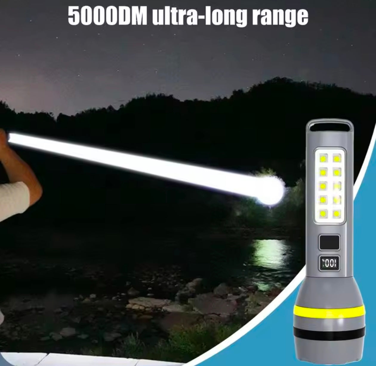 Solar USB Rechargeable Compact Lamp Flashlight