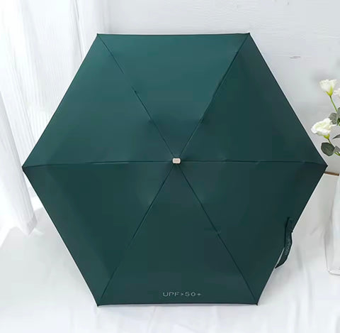 Mini Sun Umbrella UV Protection Vinyl Folding Pocket