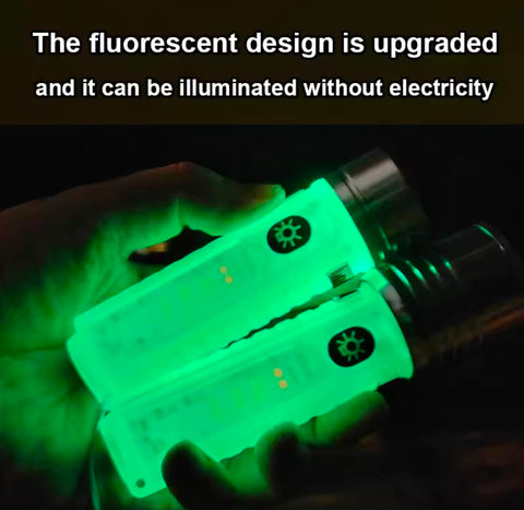 Long Range Tactical Rechargeable Flashlight With Side Light Strong Magnets Lighting 1800m Mini Multifunction Torch