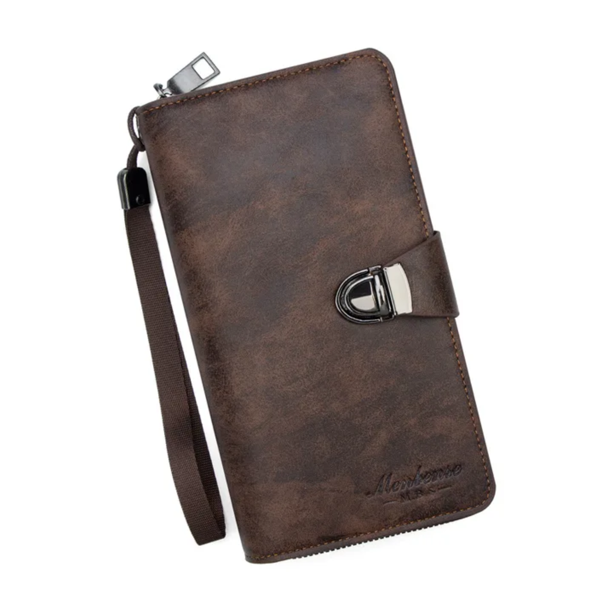 MBS PU Leather Long Zipper Business wallet & multi Card Holder