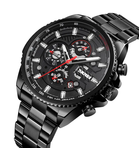 Skmei M023 Men's Automatic Mechanical Watch, Stainless Steel Waterproof Watch