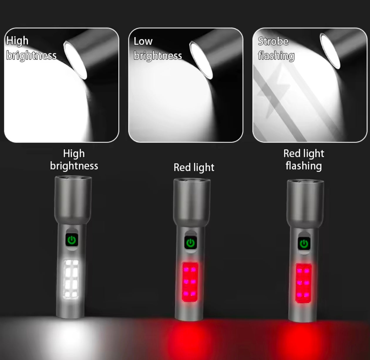 Imported COBA alloy aluminum High beem Led Flashlight CB-W518