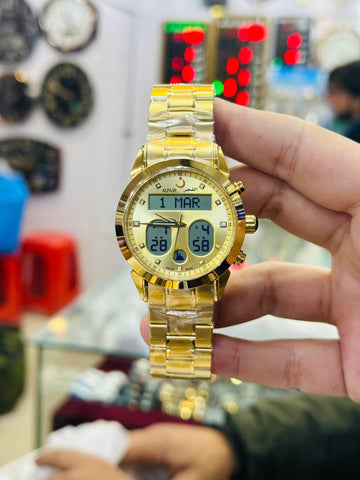 Power Brand Stainless Steel Alfajar Design cp Watch 3Bar Waterproof