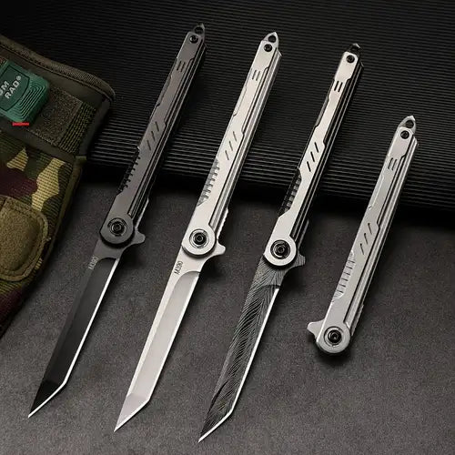 Thin Folding Knife With Sheath