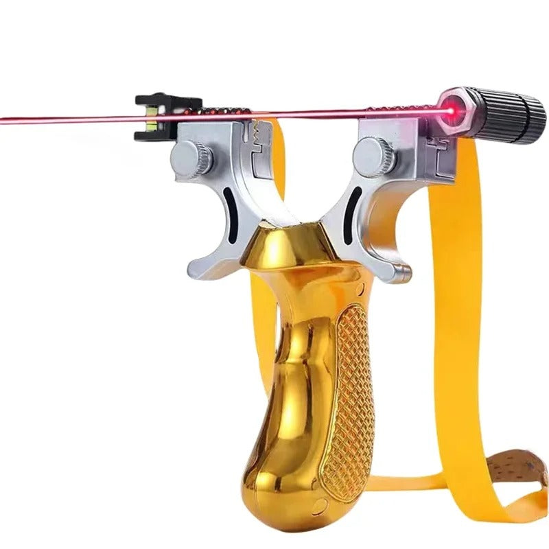 Laser Sight Outdoor Catapult – Premium Metal Precision Target Practice Tool