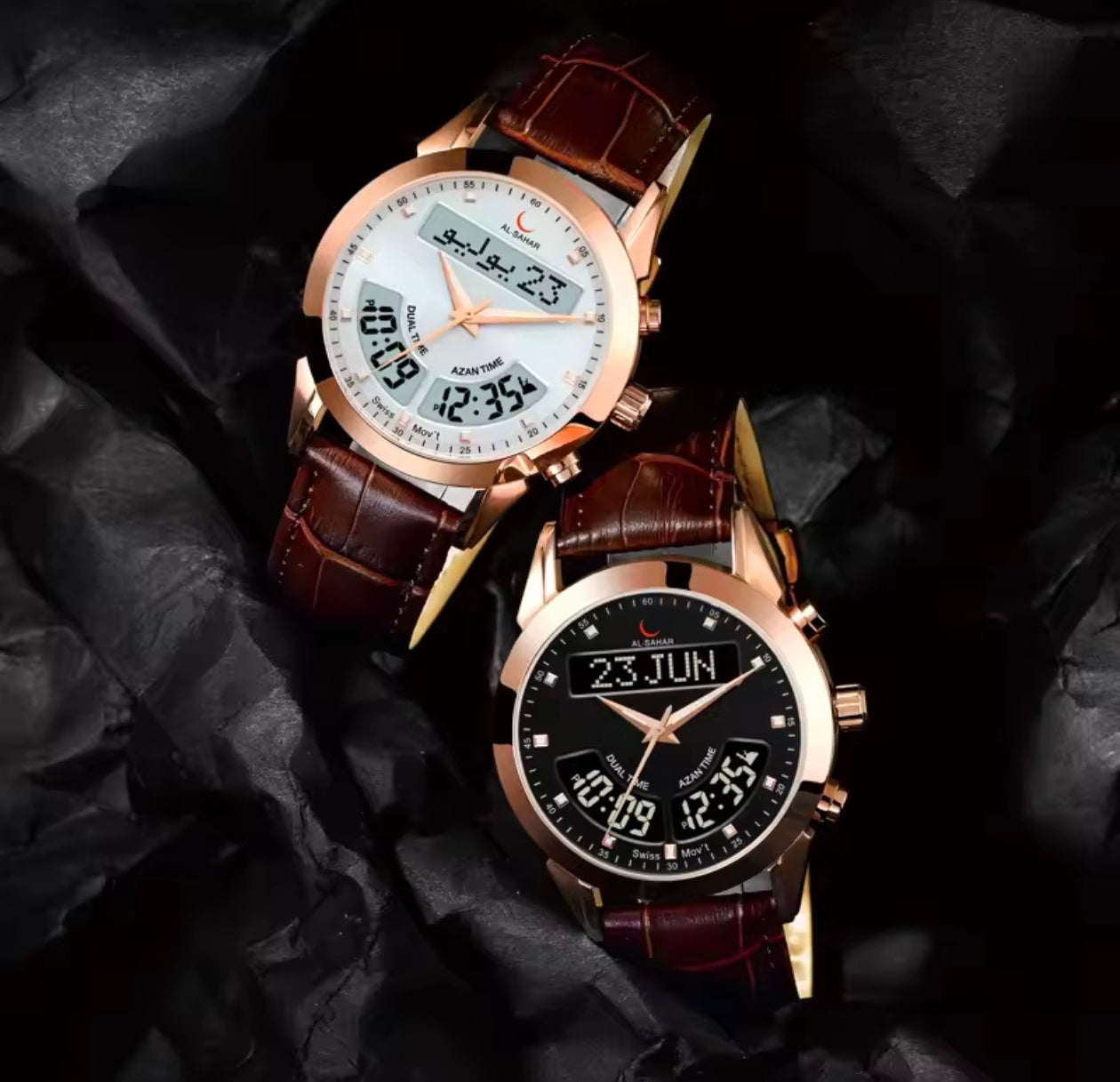 Alharmeen Saudi Power Luxury Muslim Watch Waterproof 100%