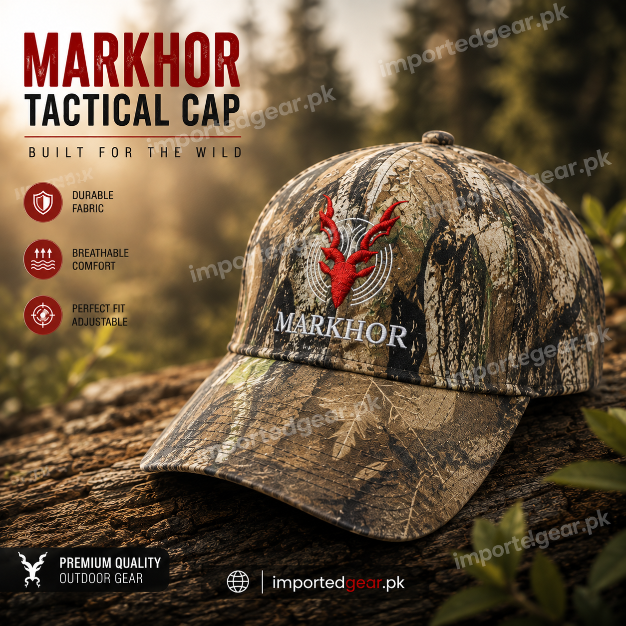 Markhor Army Brand Cap