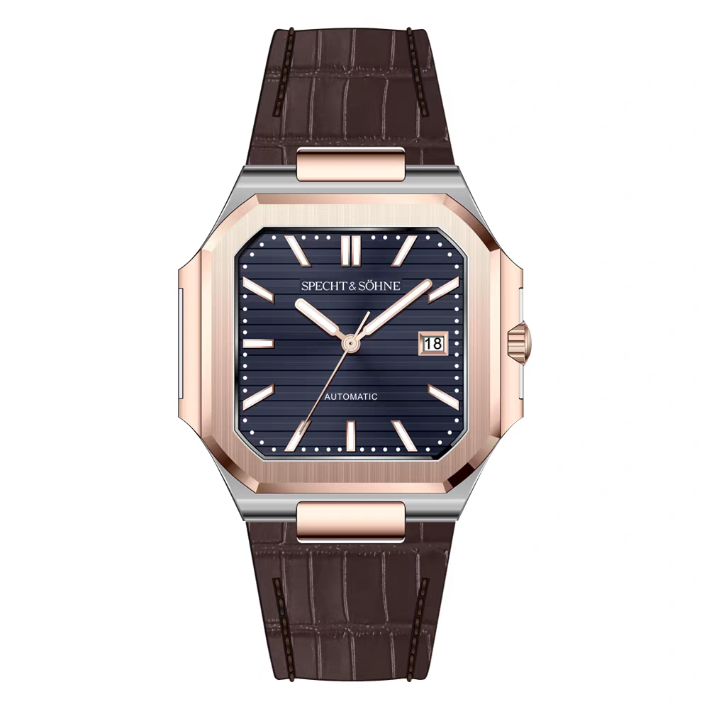 Sp &So Men's Classic Cubic Watch 50M Waterproof Luminous