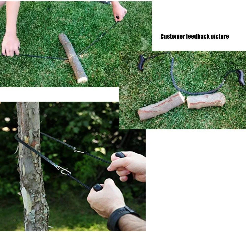 Pocket Chainsaw 39 Inch Long Chain Compact Folding Hand Saw Tool for Survival