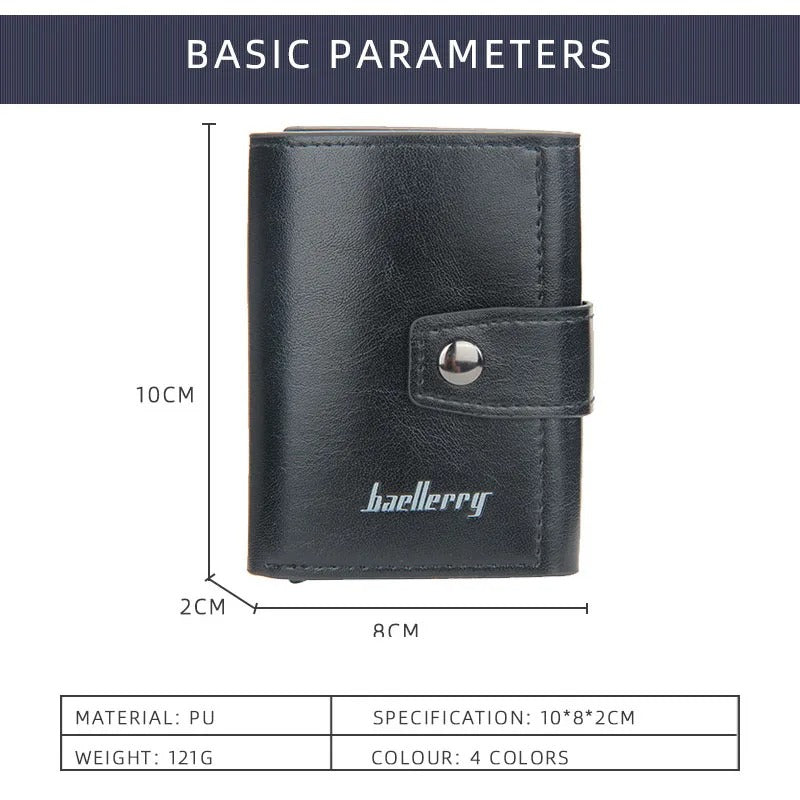 Antitheft Rfid Aluminum Card Holder Wallet Long space Capicity for Cash