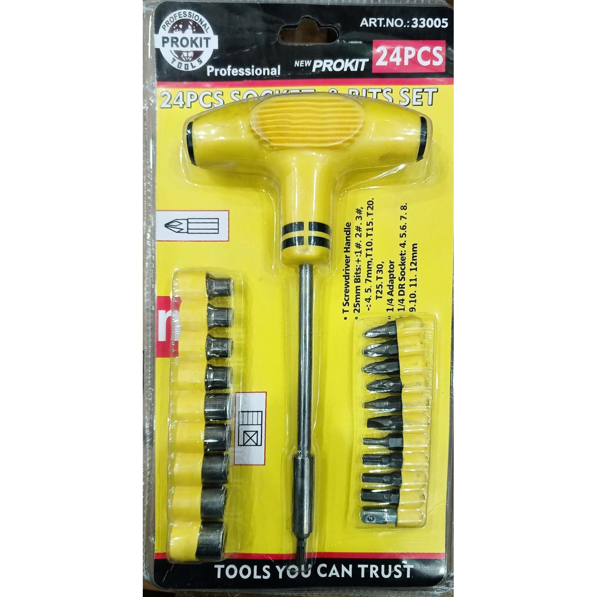 24 in 1 Professional Tools -T Shape Screwdriver
Set JL-1080 Batch Head Ratchet Pawl Socket
Spanner Hand Tools | 24pcs Multifunction
repair opening tool kit
