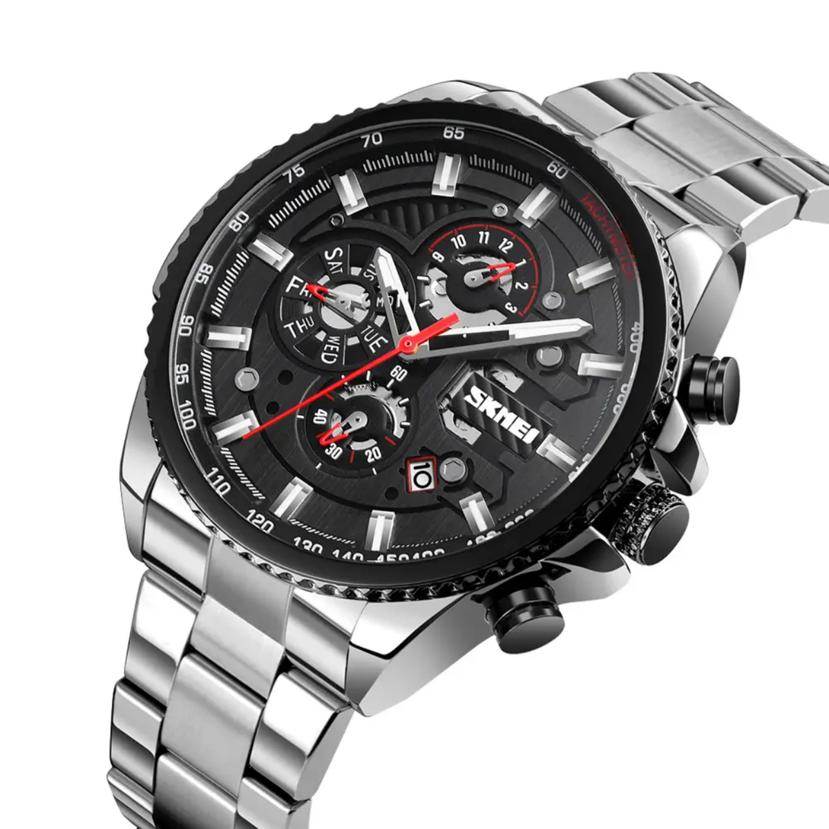 Skmei M023 Men's Automatic Mechanical Watch, Stainless Steel Waterproof Watch