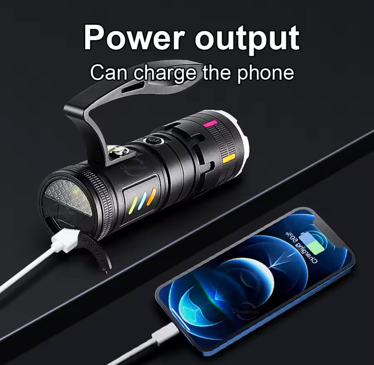 3000M Ultra Zoomable Torch with 18650 Lithium Betteries
