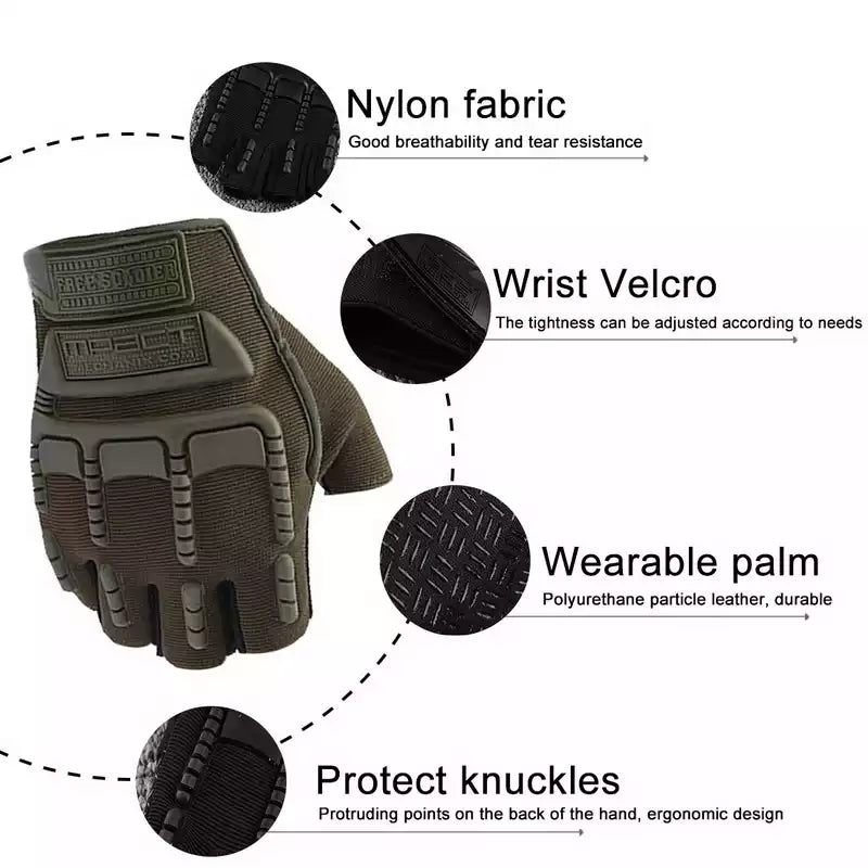 M-Pact Half Finger Sports Gloves