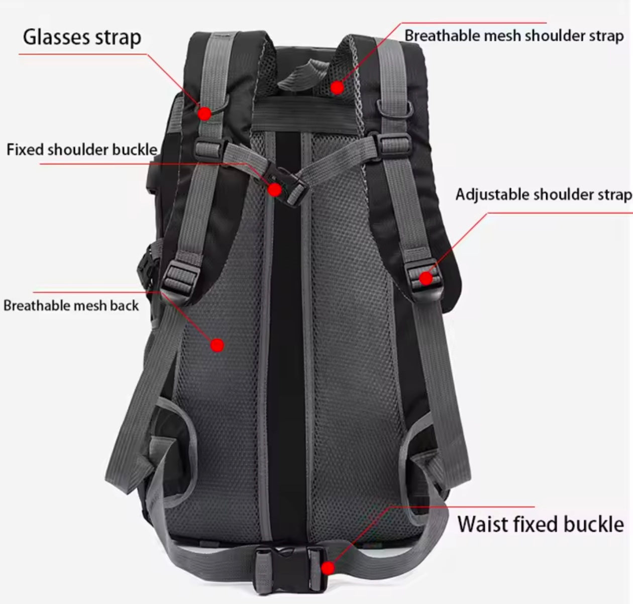 Multifunctional Backpack Men Women Fashion Backpack for traveling hiking camping university