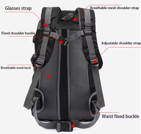 Multifunctional Backpack Men Women Fashion Backpack for traveling hiking camping university