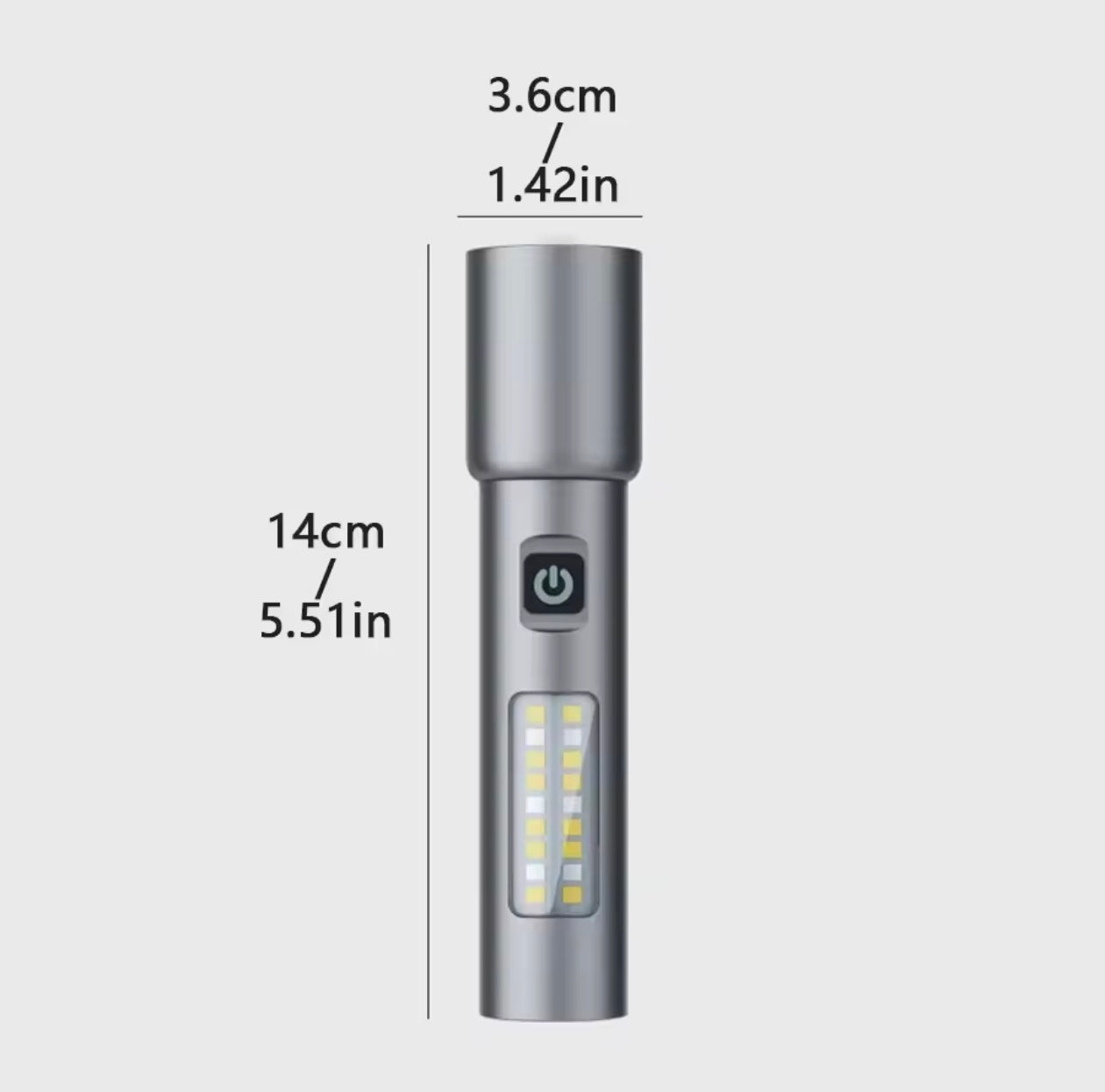 Imported COBA alloy aluminum High beem Led Flashlight CB-W518