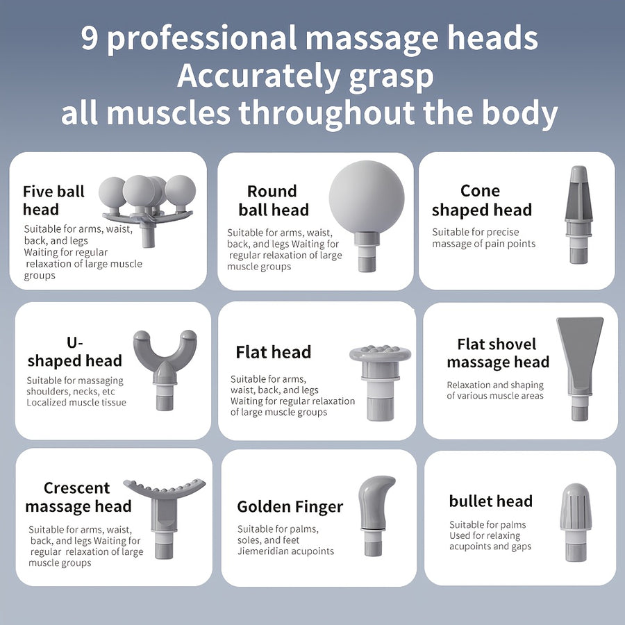 6 in 1 full body Massager  USB Rechargeable