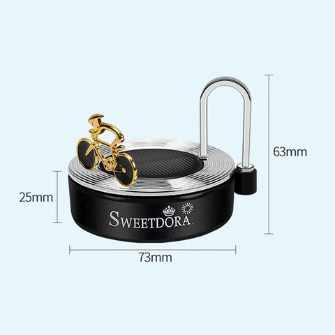 Solar Rotating Car Air Freshener Dashboard Solar Rotating Track Bike Aroma Diffuser