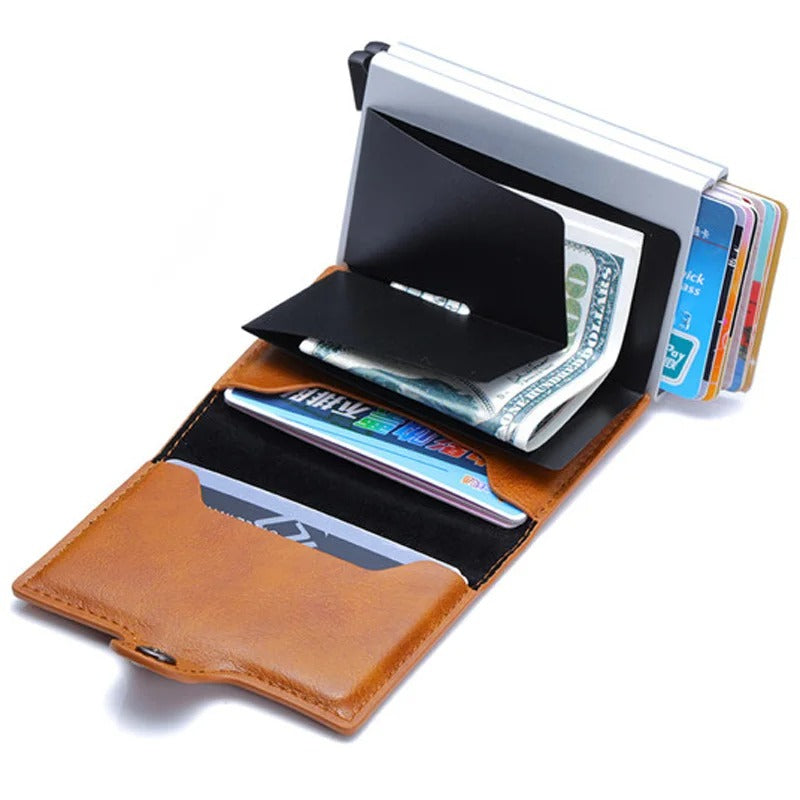 Antitheft Rfid Aluminum Card Holder Wallet Long space Capicity for Cash