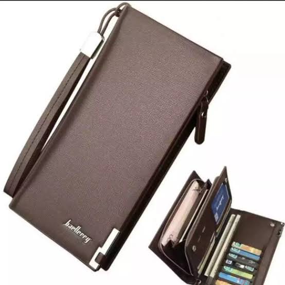 Baellerry Geniune Leather Long wallet Large Capicity Zipper mobile pocket Cards cash slots