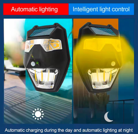 IP65 Solar COB+LED Light Motion Sensor Garden Security Lamp 5 Modes
