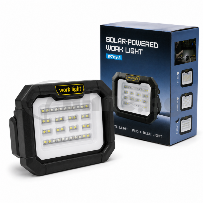 Rechargeable Solar Floodlight - Waterproof