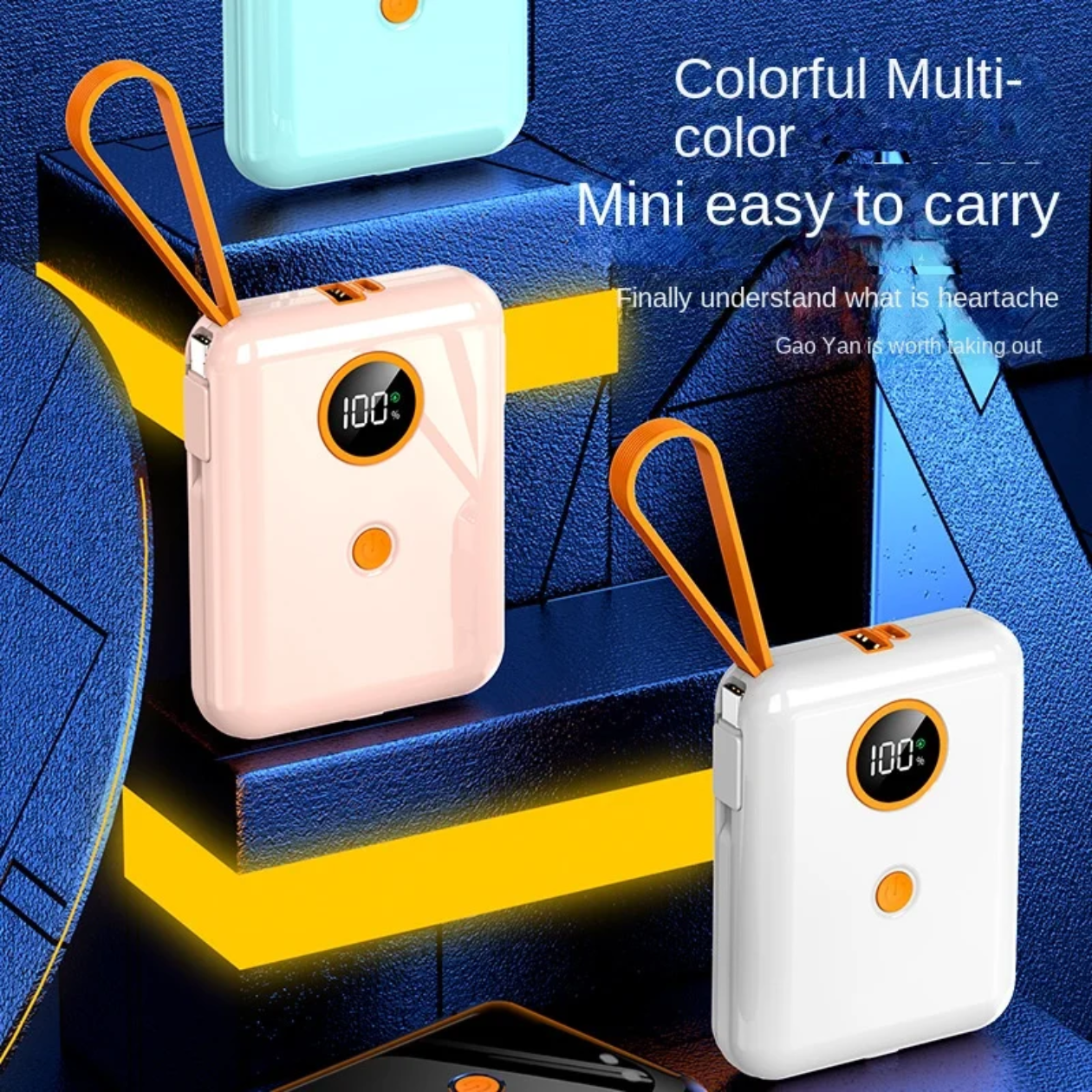 Moden Kate 100w 10000mAh Fast Power Bank with Built in Cables LED Display