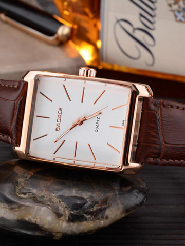 Wwoor Elegant style Quartz Watch Leather Strap