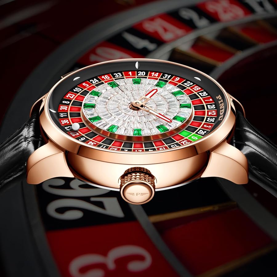 Roulette Wheel Automatic Watches for Men, Roulette Watch