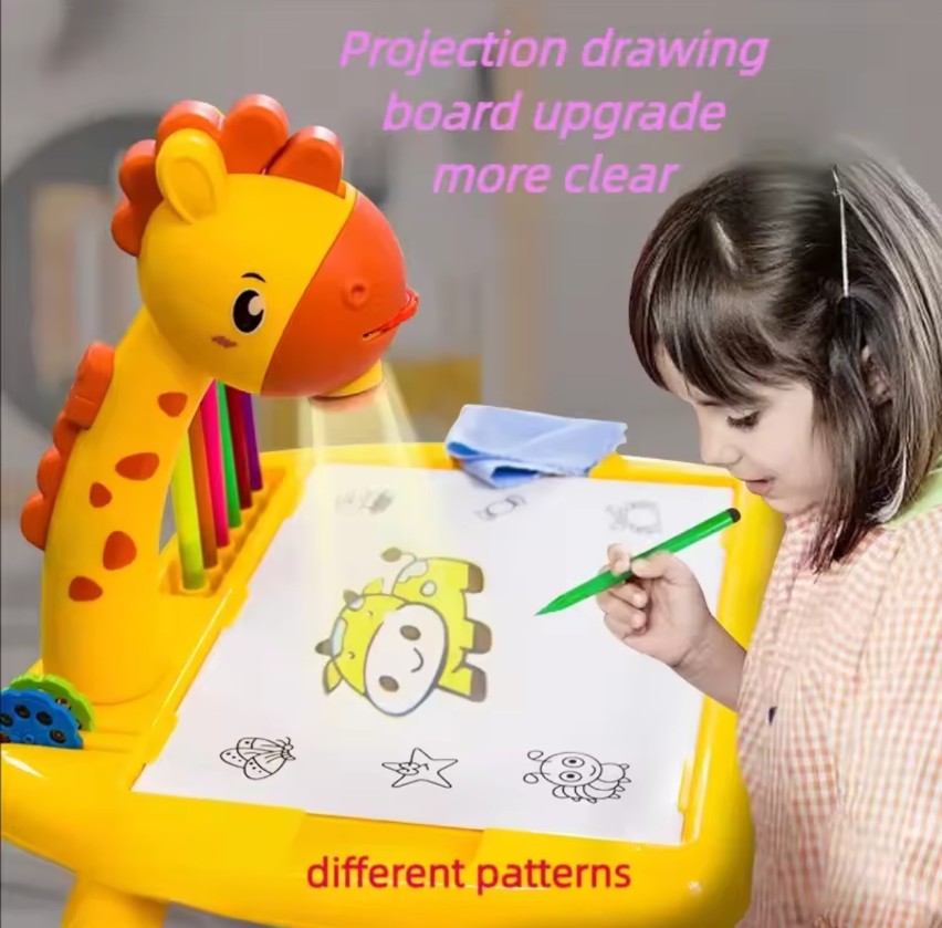 Children's Giraffe Projection Art Drawing Table Toy Children's Drawing Board