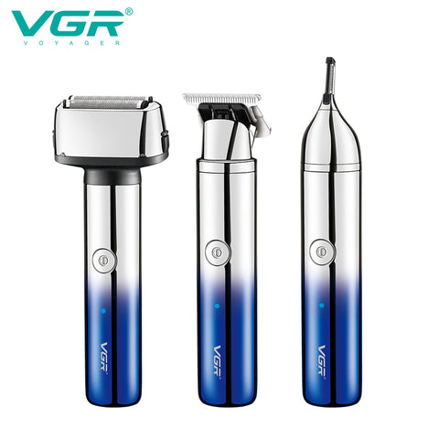 Original VGR 3 in 1 Foil Electric Shaver For Men shaving for Facial Beard body Hair Eyebrow Trimmer