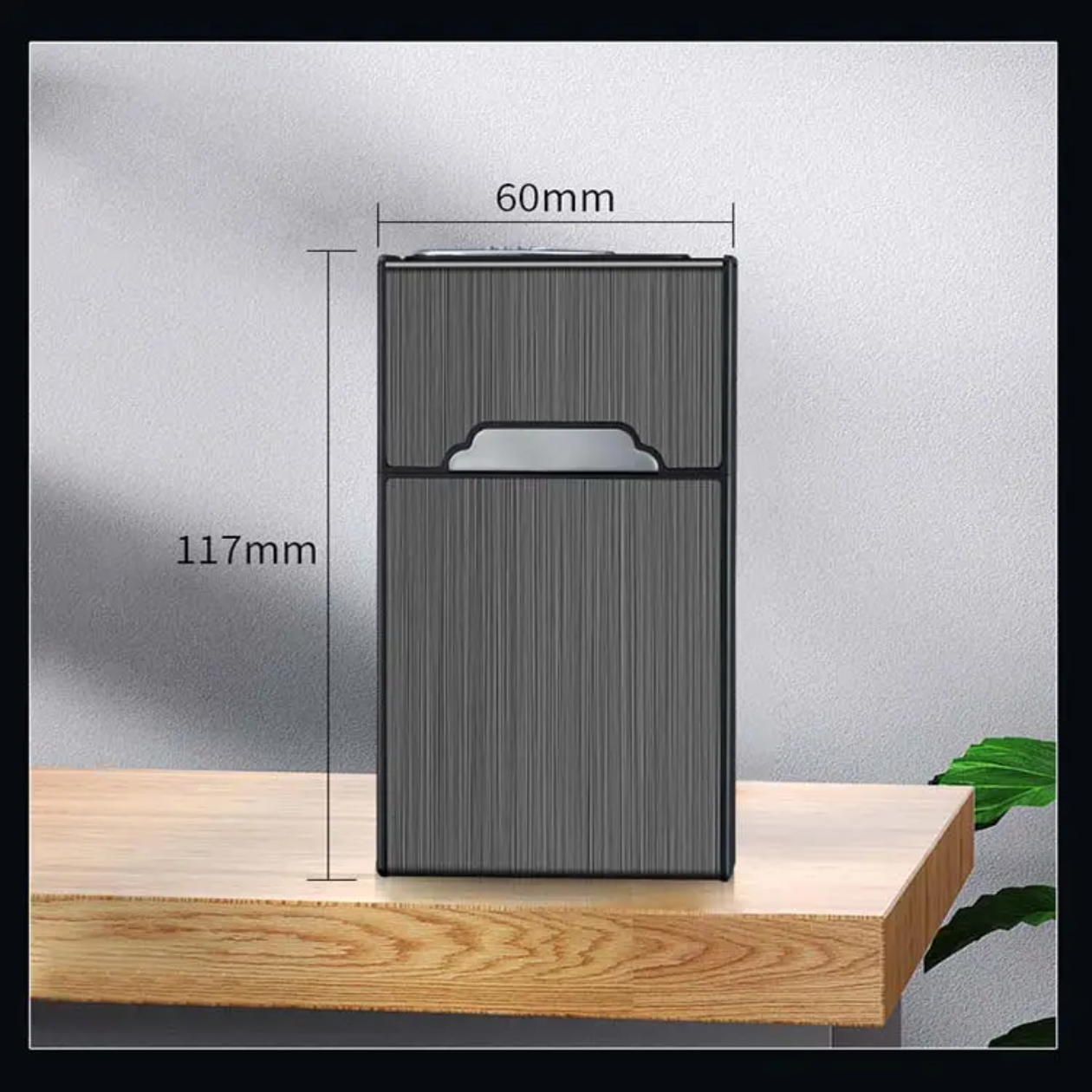 Portable Cigarette Lighter Case with Tungsten Wire USB Charging