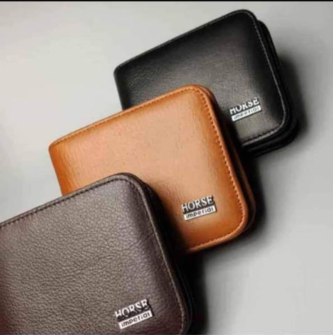 Imperial Horse Men's Genuine Leather Multi Fold Wallet With Gift Box 089