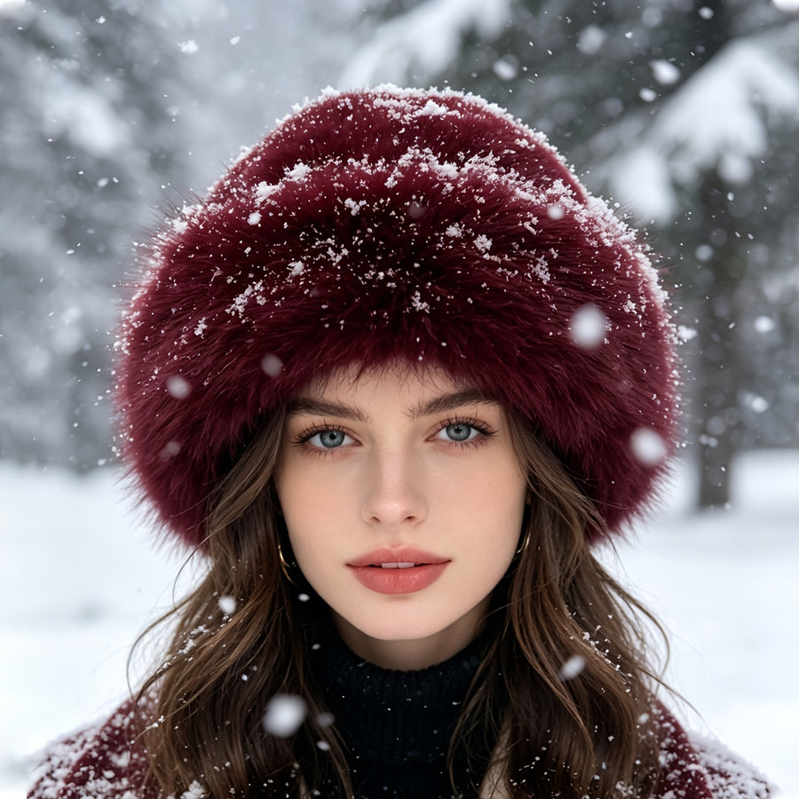 Faux Fur Fashion Hat, New  Women's Winter Fluffy Hat