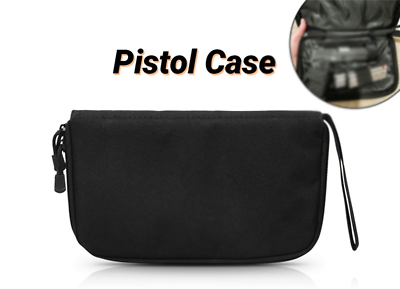 Nylon Tactical Gun Pouch Storage Bag Pistol Case Durable Carry Cell Phone Keys