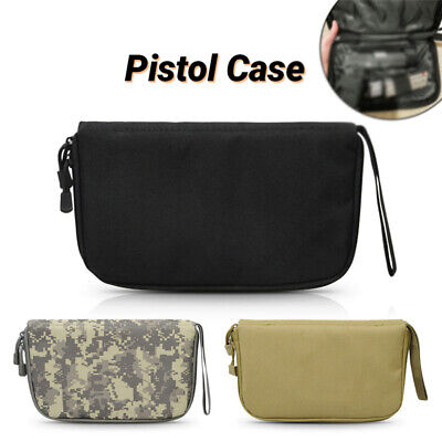 Nylon Tactical Gun Pouch Storage Bag Pistol Case Durable Carry Cell Phone Keys