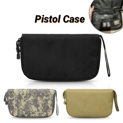 Nylon Tactical Gun Pouch Storage Bag Pistol Case Durable Carry Cell Phone Keys