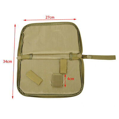 Nylon Tactical Gun Pouch Storage Bag Pistol Case Durable Carry Cell Phone Keys