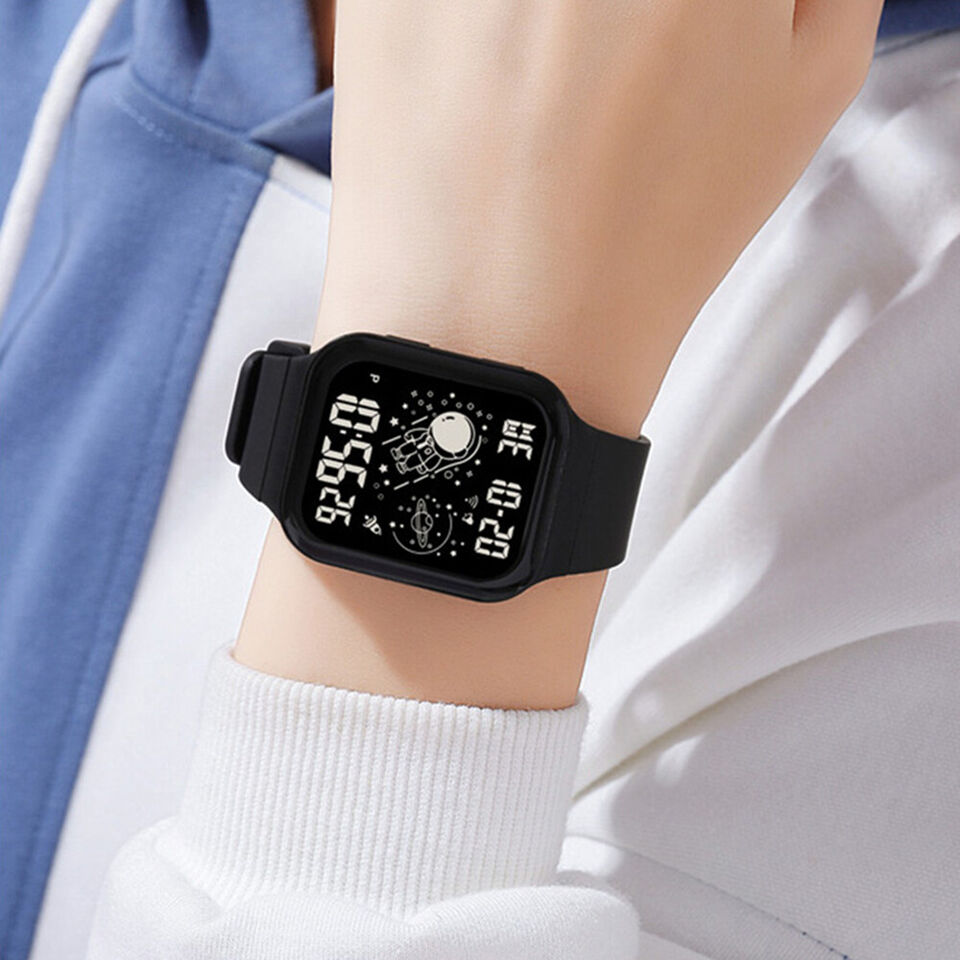 Light up digital watch best sale