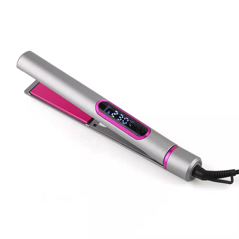 Professional Flat Iron Hair Straightener Digital LCD Ceramic & Titanium