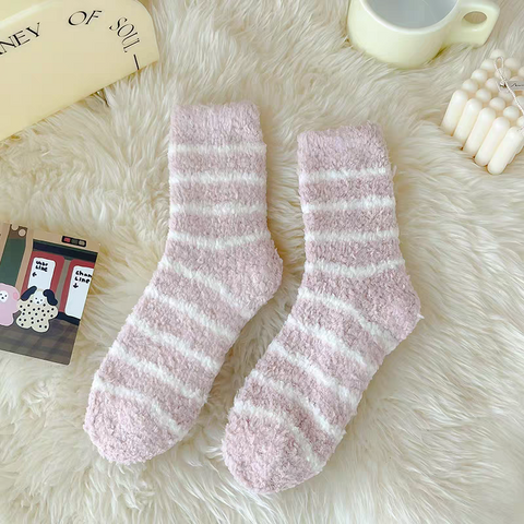 3 Pair Winter Warm Velvet Towel Socks
